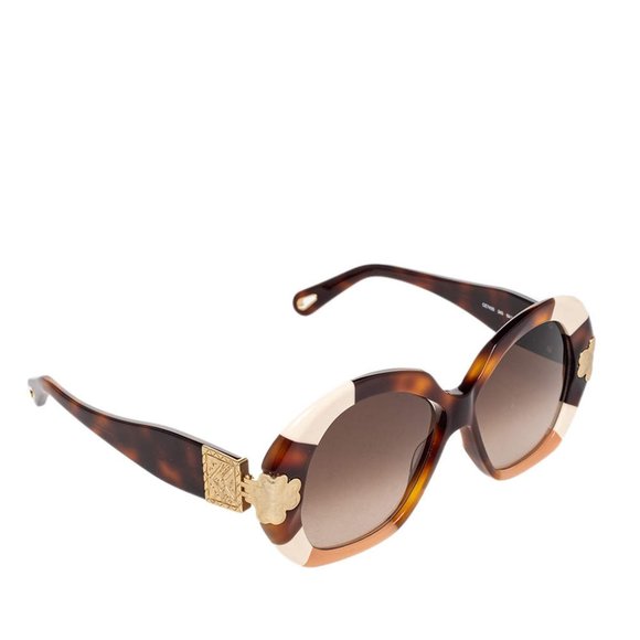 CHLOE Brown Gradient Oversized Sunglasses main image 5